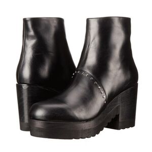 🌸 Thakoon | Moto Leather Platform Boots 41‎